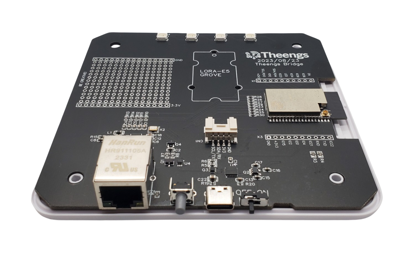 Theengs Bridge - ESP32 BLE MQTT gateway Wifi, Ethernet and external antenna development board